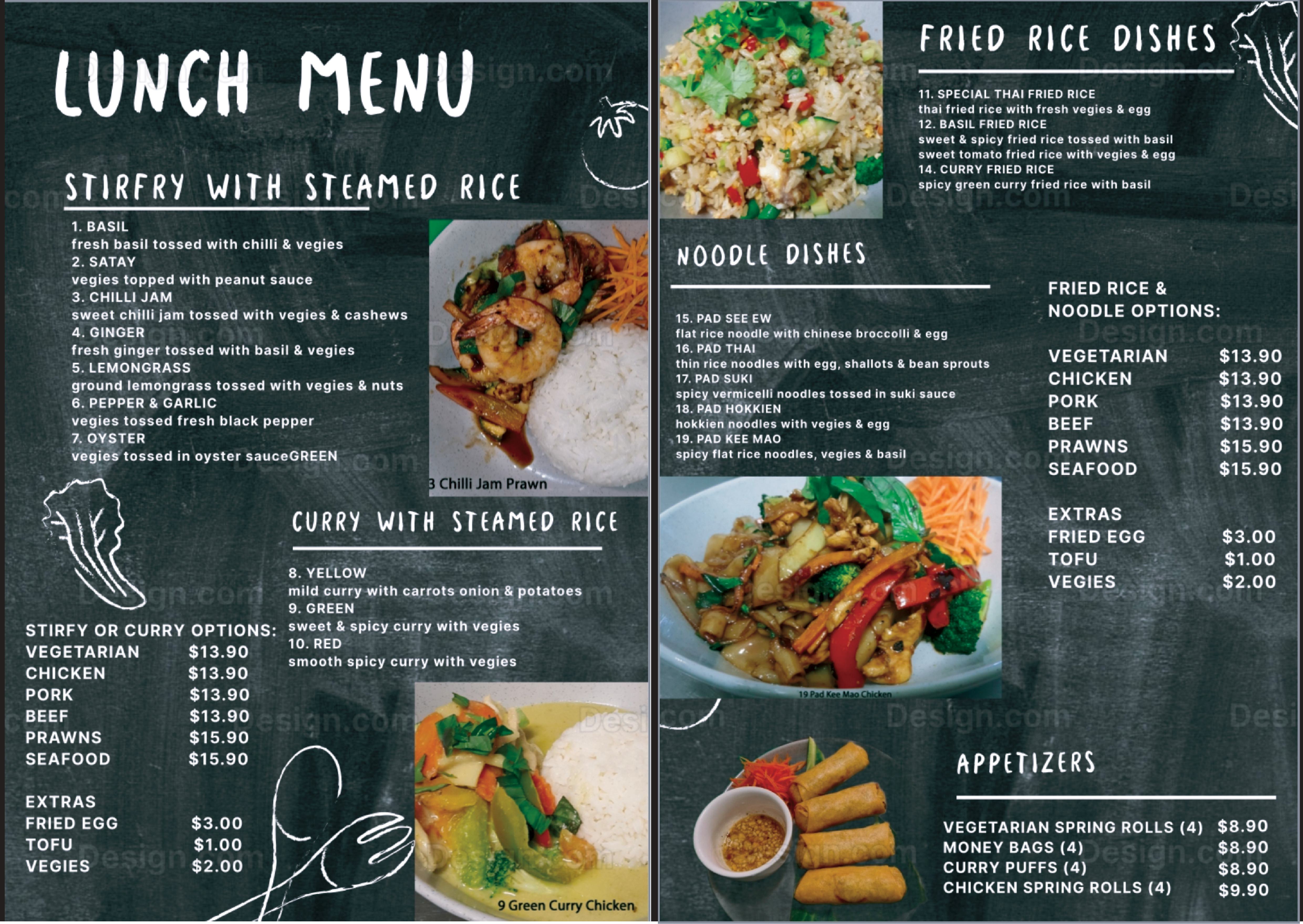 Lunch Menu
